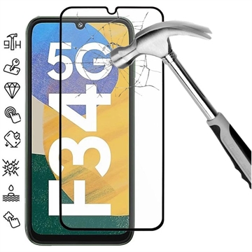 Película Protectora de Vidro Temperado para Samsung Galaxy F34 - Borda Preta
