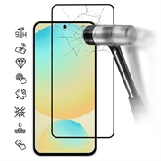 Samsung Galaxy S25 FE Protetor de ecrã de vidro temperado Cobertura total - 9H - Bordo preto