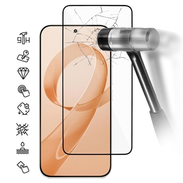 Xiaomi Redmi K90/Poco F8 Pro Protetor de ecrã de vidro temperado Cobertura total - 9H - Bordo preto