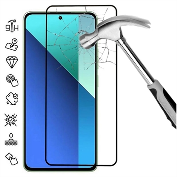 Película Protectora de Vidro Temperado para Xiaomi Redmi Note 13 Pro 4G/Poco M6 Pro - Borda Preta