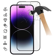 Película Protectora de Vidro Temperado para iPhone 16 - Borda Preta