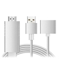 Full HD Mirroring Cable (Embalagem aberta - Excelente) - Lightning, microUSB, USB-C/HDMI Adapter