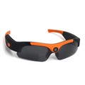 Óculos de Sol DVR Full HD Inteligentes Desportivos SM16 - Preto / Cor-de-Laranja