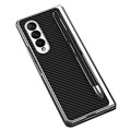 Capa Híbrida Galvanizada GKK para Samsung Galaxy Z Fold3 5G - Fibra de Carbono