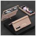 Capa Híbrida GKK Magnetic Fold para Samsung Galaxy Z Fold3 5G - Dourado