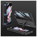 Capa Híbrida com Ranhura Caneta GKK Magnetic Fold para Samsung Galaxy Z Fold3 5G - Preto