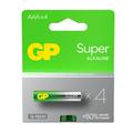 Pilhas alcalinas GP Super G-Tech LR03/AAA 1000mAh - 4 unidades.
