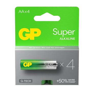 Pilhas alcalinas GP Super G-Tech LR6/AA - 4 unidades