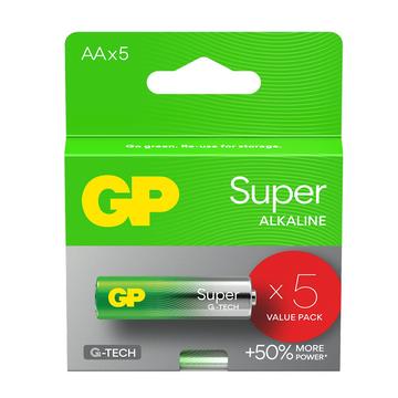 Pilhas GP Super G-Tech LR6/AA - 5 unidades