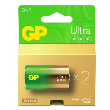 Pilhas GP Ultra G-Tech LR20/D - 2 unidades.