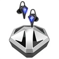 Auriculares TWS Bluetooth de Gaming com Caixa de Carregamento K9 - Prateado
