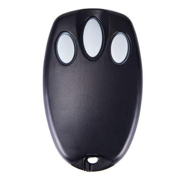 Controlo remoto para abertura de portas de garagem - 3 botões, 100 m de alcance, compatível com motores MR e MT - Cinzento