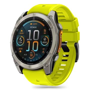 Correia de silicone para linha Tech-Protect para Garmin Fenix 5X/5X Plus/6X/6X Pro/7X/8 - 51mm - Lima