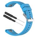 Bracelete em Silicone Suave para Garmin Fenix 5X/Fenix 3 HR/Quatix 3/D2 - Azul Bebé