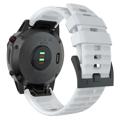 Bracelete em Silicone Suave para Garmin Fenix 7X/6X GPS/6X Pro - Branco