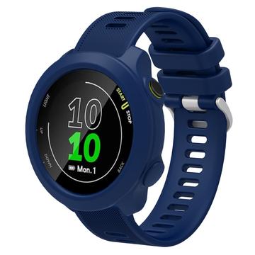 Bracelete de Substituição em Silicone com Moldura Integrada para Garmin Forerunner 158 - Azul