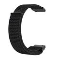Bracelete de Nylon para Garmin Forerunner 265S/255S/venu 2S com Fecho de Velcro - Preto