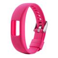 Bracelete em Silicone Suave para Garmin VivoFit 4 - Rosa