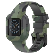 Bracelete em Silicone Suave para Garmin VivoFit Jr. 3 - Verde camuflagem