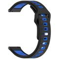 Bracelete em Silicone para Garmin Vivoactive 6 - Preto / Azul