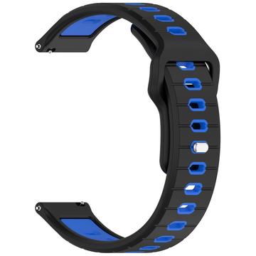 Bracelete em Silicone para Garmin Vivoactive 6 - Preto / Azul