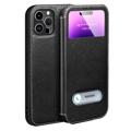 Bolsa tipo Flip de Couro Dual View para iPhone 14 Pro Max