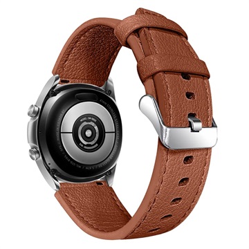 Bracelete em Pele Genuína para Garmin Vivoactive 4 - Castanho
