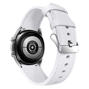 Bracelete em Pele Genuína para Garmin Vivoactive 4 - Branco
