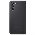 Bolsa Clear View Cover EF-ZG991CBEGEE para Samsung Galaxy S21 5G - Preto