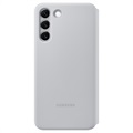 Bolsa Smart LED View Cover EF-NS906PJEGEE para Samsung Galaxy S22+ 5G - Cinzento Claro