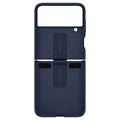Capa de Silicone EF-PF721TNEGWW para Samsung Galaxy Z Flip4 5G - Azul Escuro