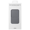 Carregador Sem Fios Duplo Samsung Super Fast EP-P5400BBEGEU - Cinzento Escuro