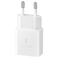 Carregador Rápido de Viagem Samsung com Cabo USB-C EP-T1510XWEGEU - 15W - Branco