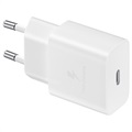 Carregador Rápido de Viagem Samsung com Cabo USB-C EP-T1510XWEGEU - 15W - Branco