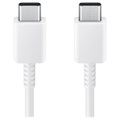 Cabo Samsung USB-C / USB-C EP-DX310JWEGEU - 3A, 1.8m - Branco