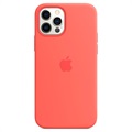 Capa Silicone com MagSafe para iPhone 12/12 Pro Apple  MHL03ZM/A - Rosa Cítrico