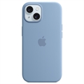Capa em Silicone com MagSafe para iPhone 15 Apple MT0Y3ZM/A - Azul-inverno