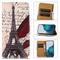 Bolsa Tipo Carteira Glam para Google Pixel 7 Pro - Torre Eiffel