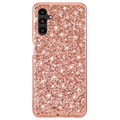 Capa Híbrida Glitter Series para Samsung Galaxy A13 5G - Rosa Dourado