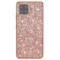 Capa Híbrida Glitter Series para Samsung Galaxy A42 5G - Cor-de-Rosa Dourado