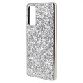 Capa Híbrida Glitter Series para Samsung Galaxy S20 FE - Prateado