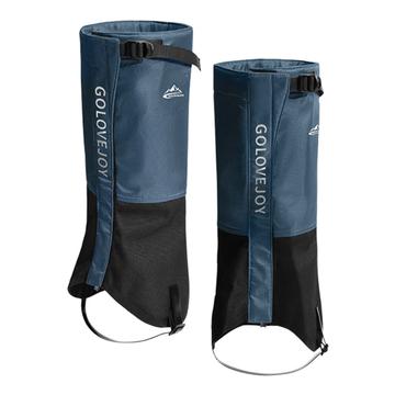 Golovejoy HX39 Polainas impermeáveis - Forro de pelúcia para caminhadas, escalada e esqui - XL - Azul / Preto