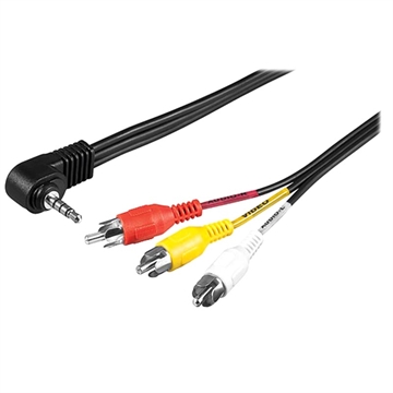 Cabo de Áudio com Conectores Banhados a Ouro Y Splitter RCA - 3m
