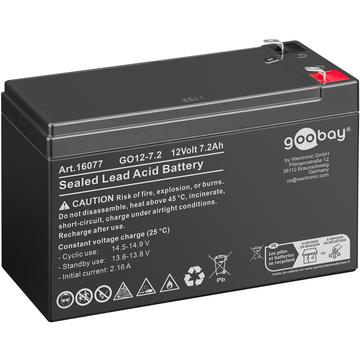 Bateria de chumbo de 12V Goobay GO12-7.2 - 7200mAh