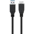 Cabo Micro USB-B Goobay - USB 3.0 - 0,5 m - Preto