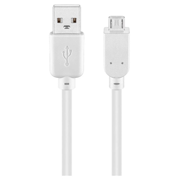 Cabo Micro USB Goobay - 1m - Branco