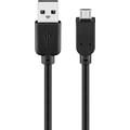 Cabo Micro USB Goobay - 3m - Preto