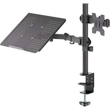 Suporte para monitor Goobay com braço para portátil - Monitores de 17-27", portáteis de 10-15.6"