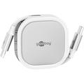 Cabo USB-C Retráctil Goobay - 1m, 15W