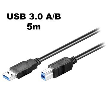 Cabo SuperSpeed Goobay USB 3.0 Type-A / USB 3.0 Type-B - 5m